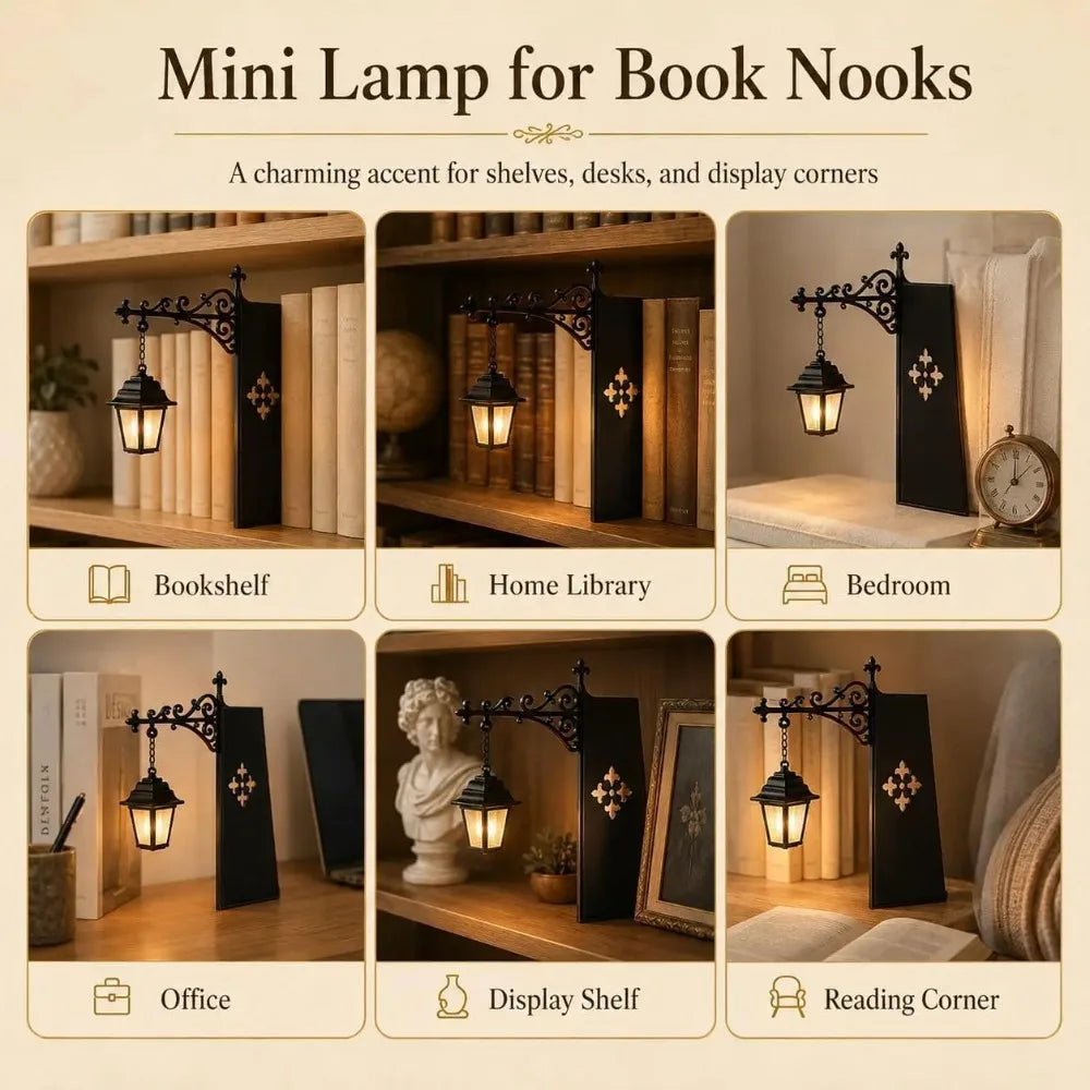NookLamp decorative bookshelf lantern – supplier product view